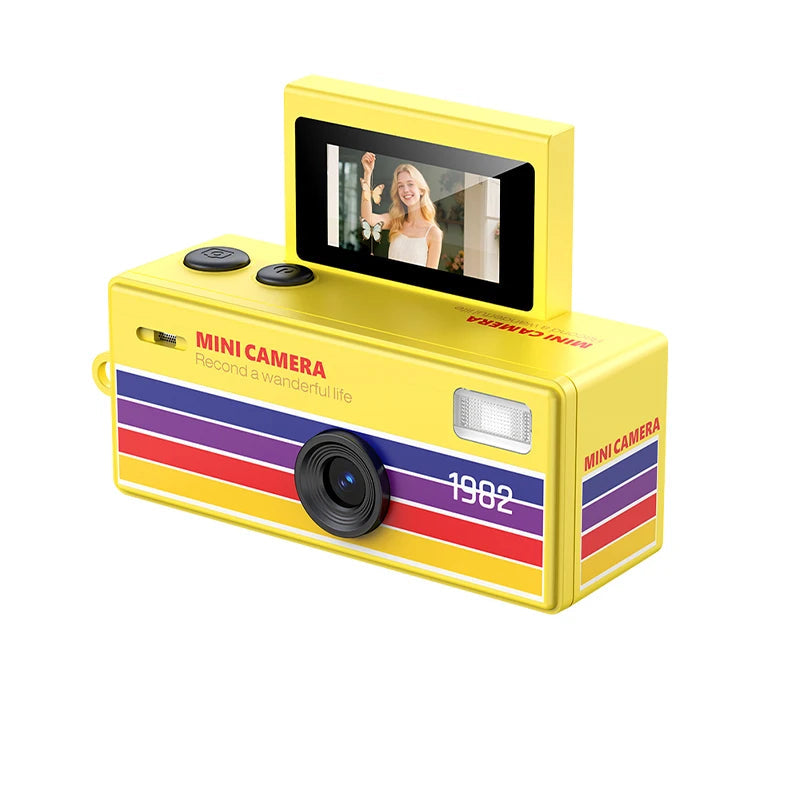 Y2K mini camera with rotating screen