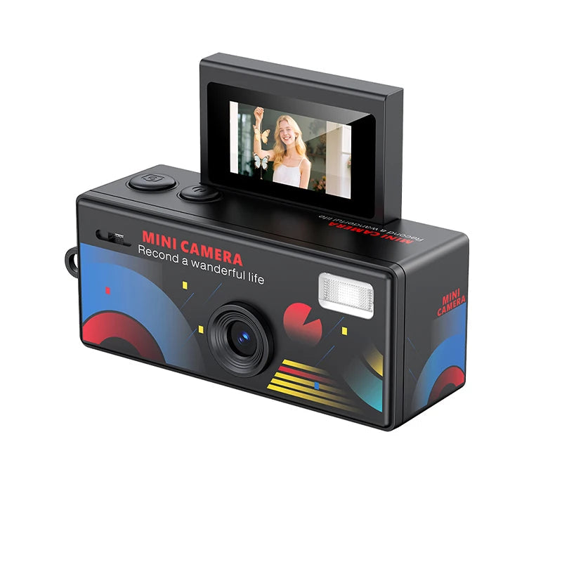 Y2K mini camera with rotating screen