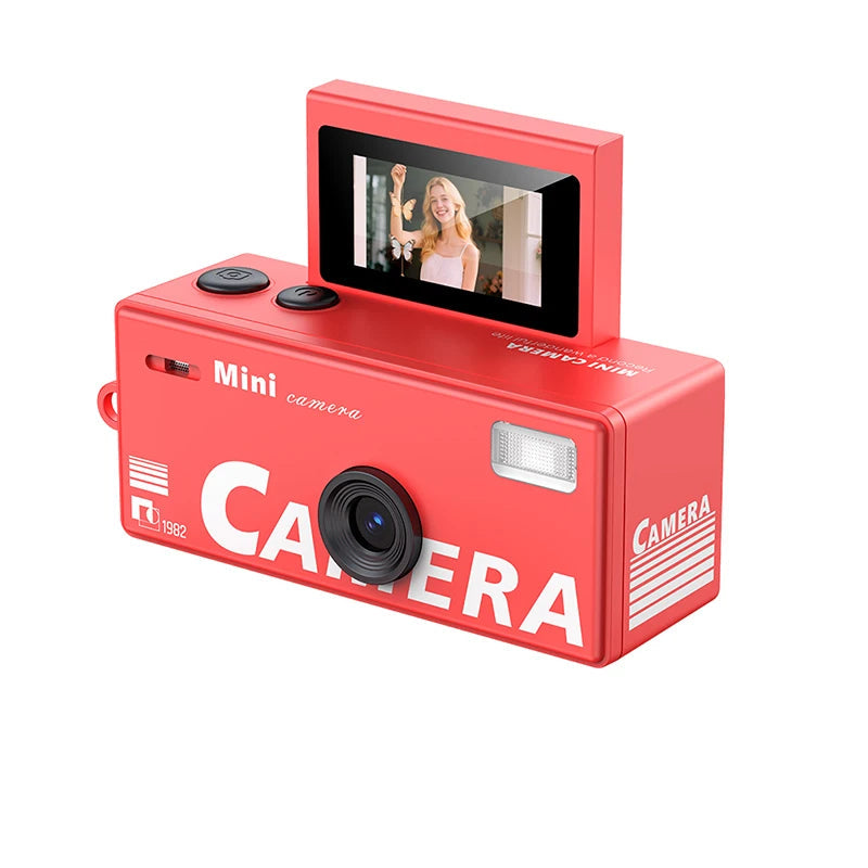 Y2K mini camera with rotating screen